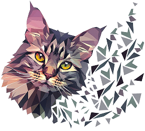 Mozaic cat